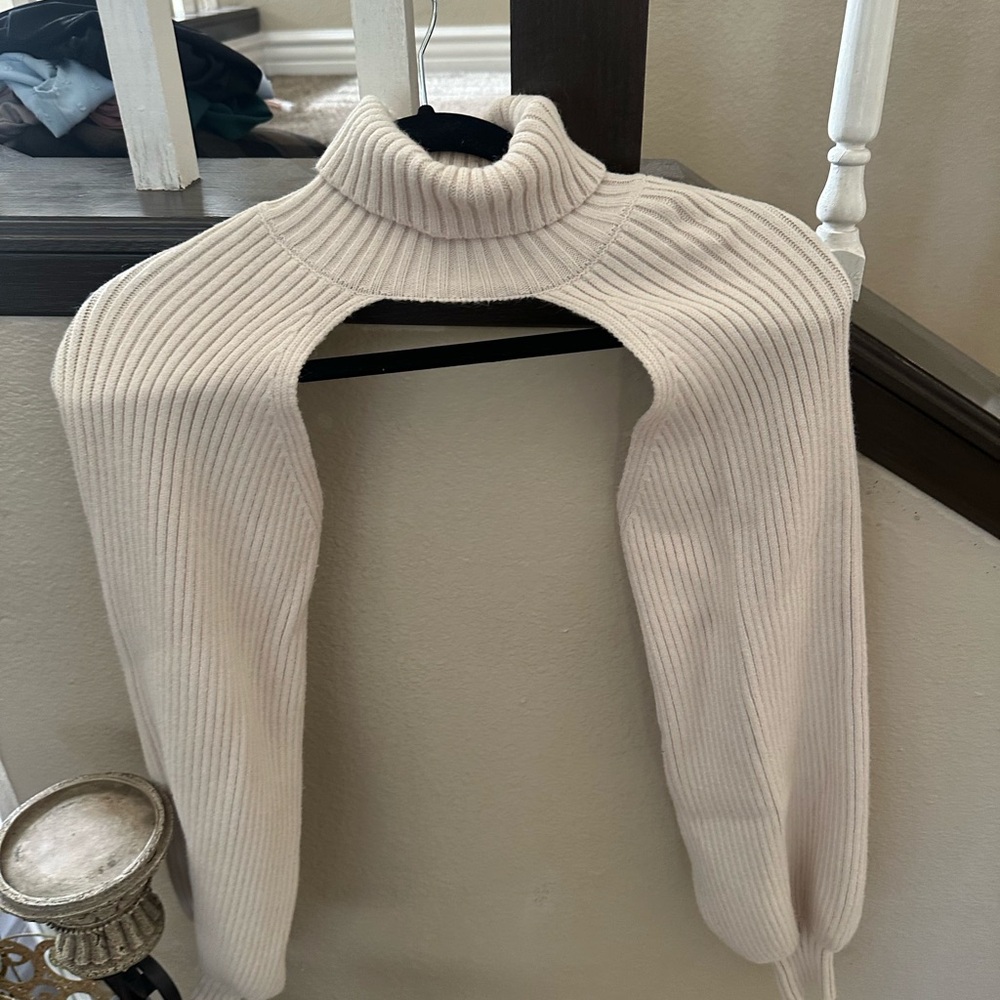 Cream Turtleneck Sweater by Sky and Sparrow